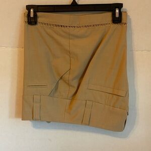 XOXO Beige Shorts with Decorative Waistband